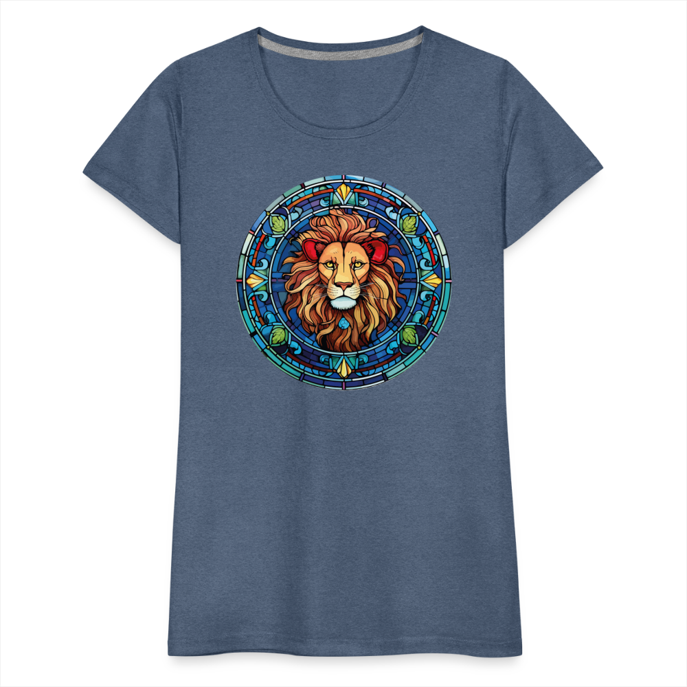 Women's Mosaic Leo Premium T-Shirt - heather blue