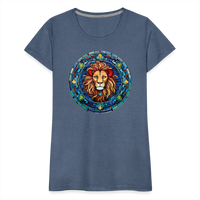 Thumbnail for Women's Mosaic Leo Premium T-Shirt - heather blue