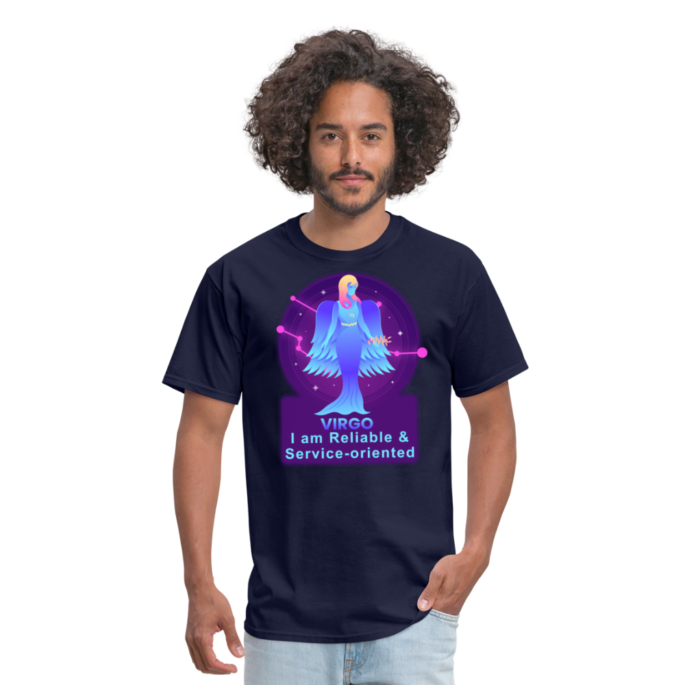 Men's Neon Virgo Classic T-Shirt - navy