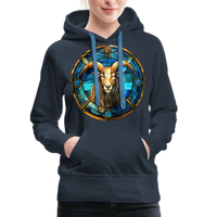 Thumbnail for Women’s Mosaic Capricorn Premium Hoodie - navy