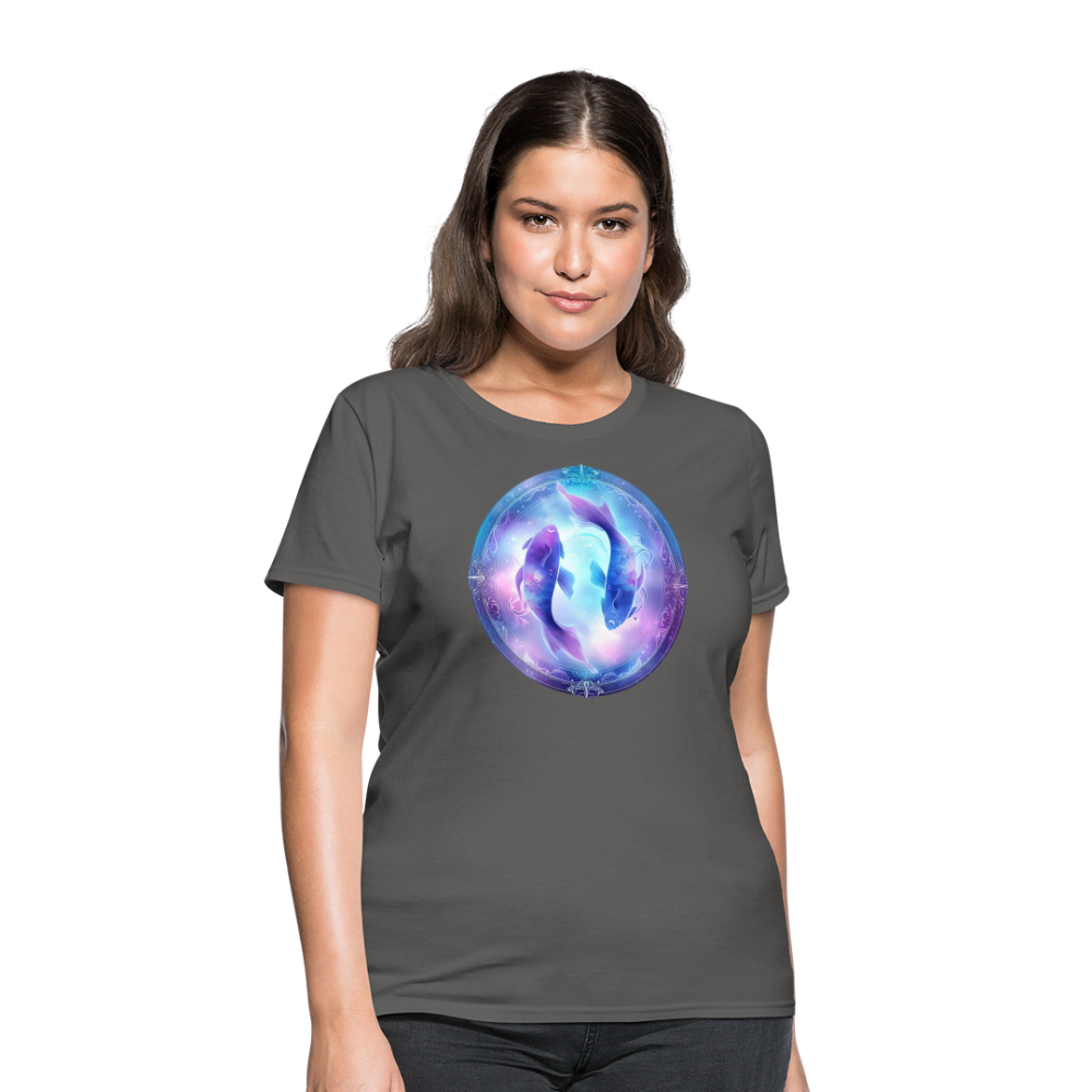 Women's Classic Pisces T-Shirt - charcoal