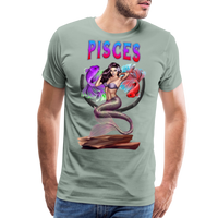 Thumbnail for Men's Astral Pisces Premium T-Shirt - steel green