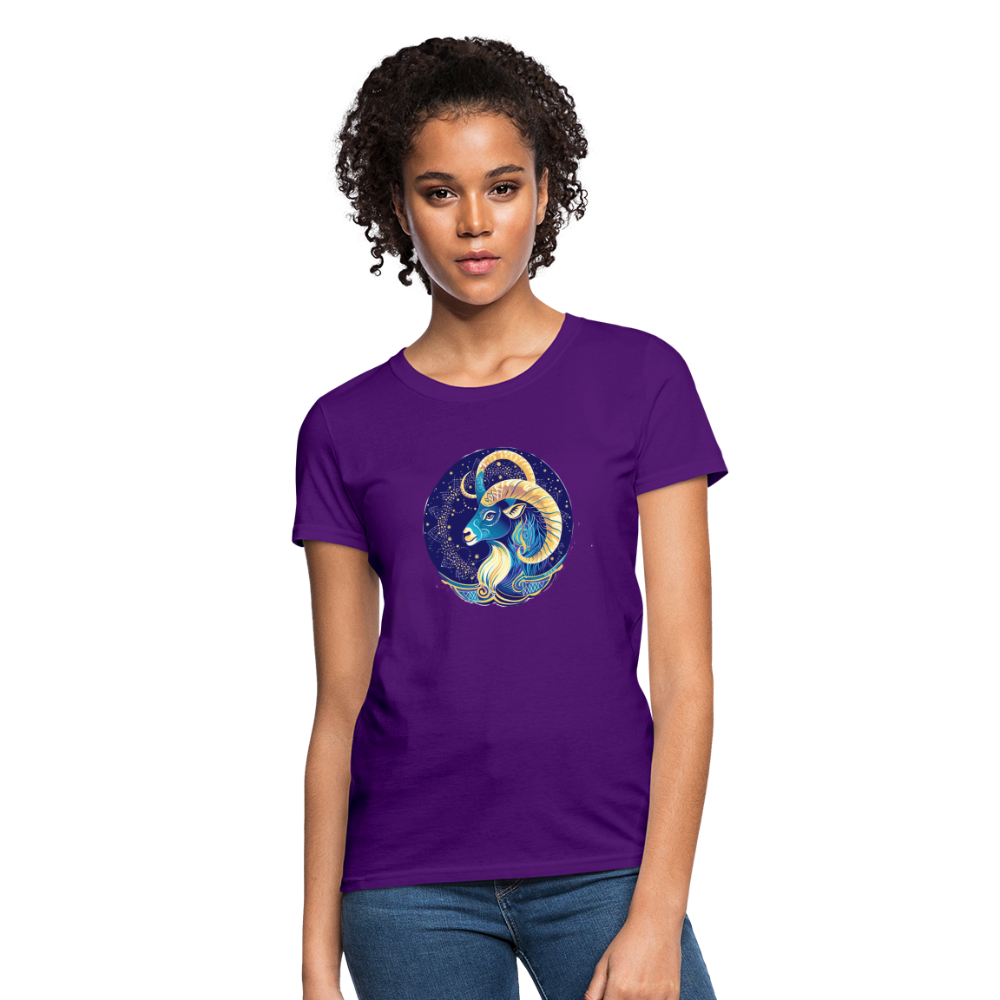 Women's Mythical Capricorn T-Shirt - purple