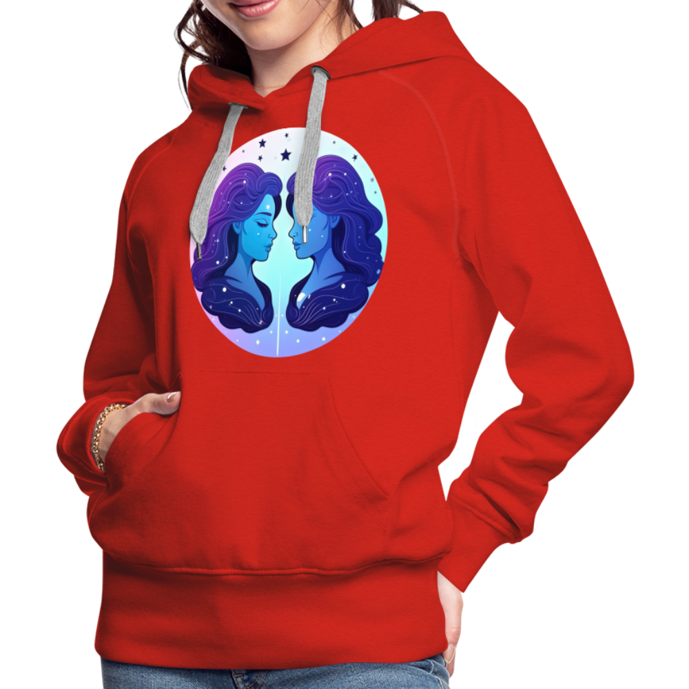 Women’s Magic Gemini Premium Hoodie - red