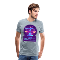 Thumbnail for Men's Neon Libra Premium T-Shirt - heather ice blue