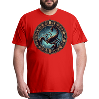 Thumbnail for Men's Mythical Scorpio Premium T-Shirt - red