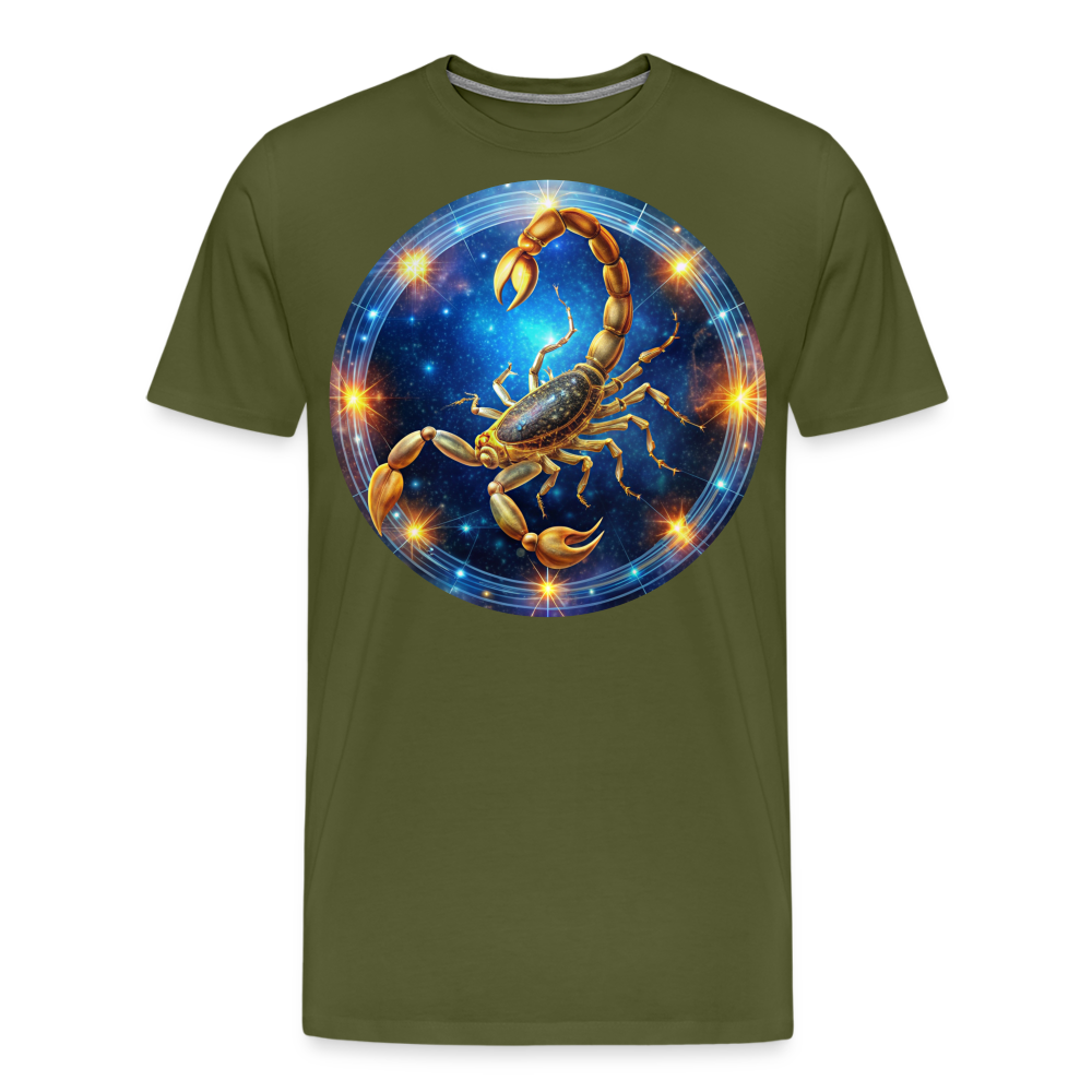 Men's Mystic Scorpio Premium T-Shirt - olive green