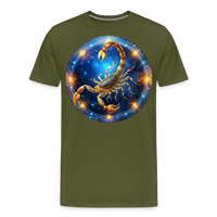 Thumbnail for Men's Mystic Scorpio Premium T-Shirt - olive green