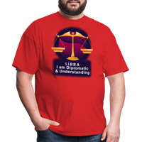 Thumbnail for Men's Glow Libra Classic T-Shirt - red