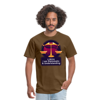 Thumbnail for Men's Glow Libra Classic T-Shirt - brown