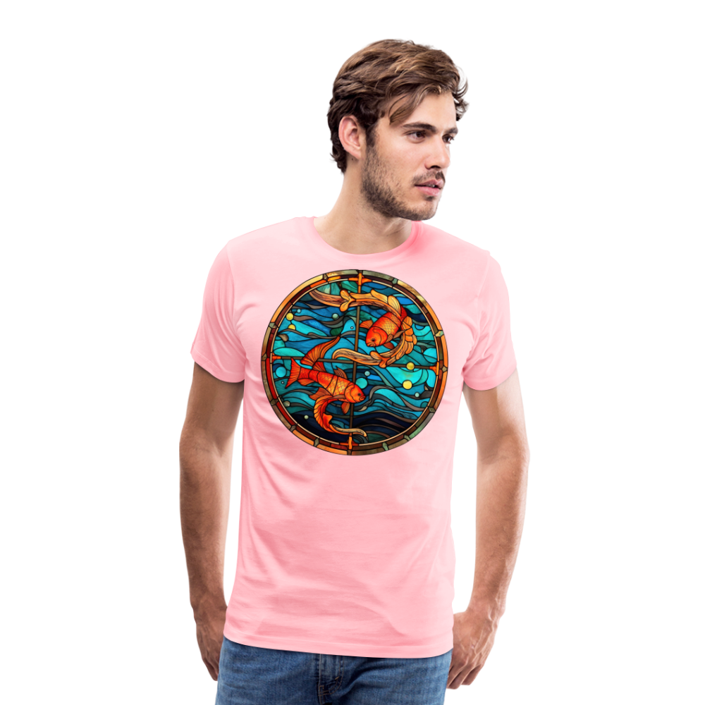 Men's Mosaic Pisces Premium T-Shirt - pink