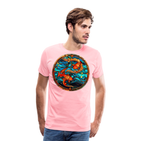 Thumbnail for Men's Mosaic Pisces Premium T-Shirt - pink