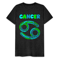 Thumbnail for Men's Power Words Cancer Premium T-Shirt - charcoal grey