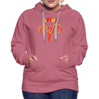 Thumbnail for Women's Power Words Aries Premium Hoodie - mauve