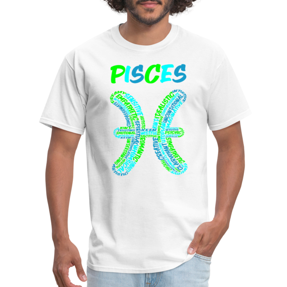 Men's Power Words Pisces Classic T-Shirt - white