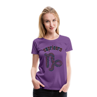 Thumbnail for Women's Power Words Capricorn Premium T-Shirt - purple