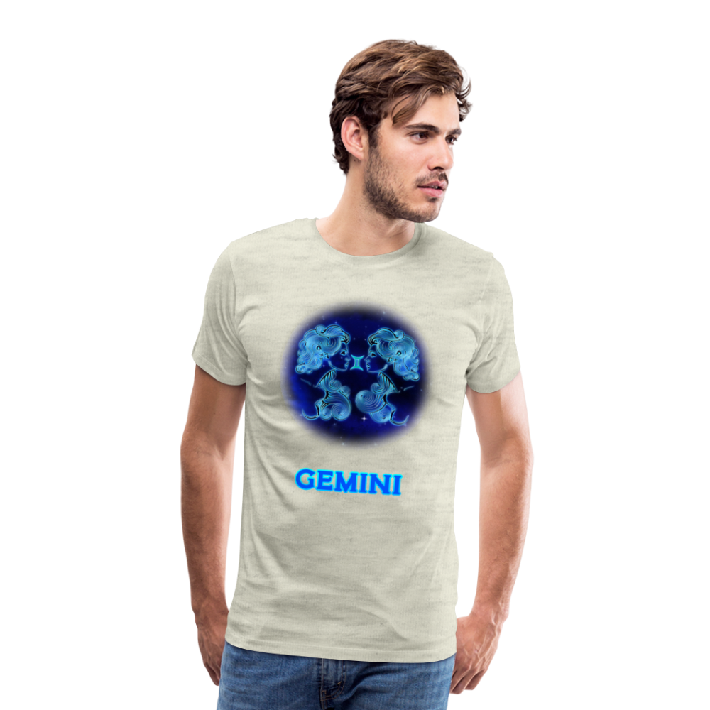 Men's Gemini Premium T-Shirt - heather oatmeal