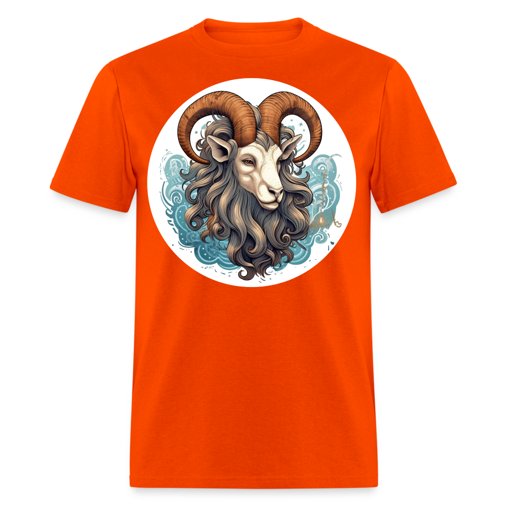 Men's Symbol Capricorn Classic T-Shirt - orange