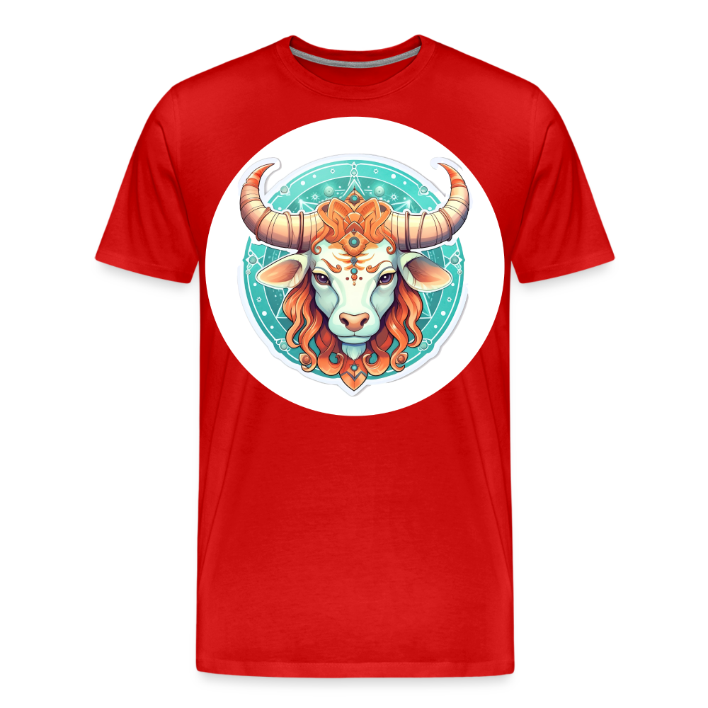 Men's Symbol Taurus Premium T-Shirt - red