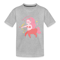 Thumbnail for Kid’s Pinky Sagittarius Premium Organic T-Shirt - heather gray