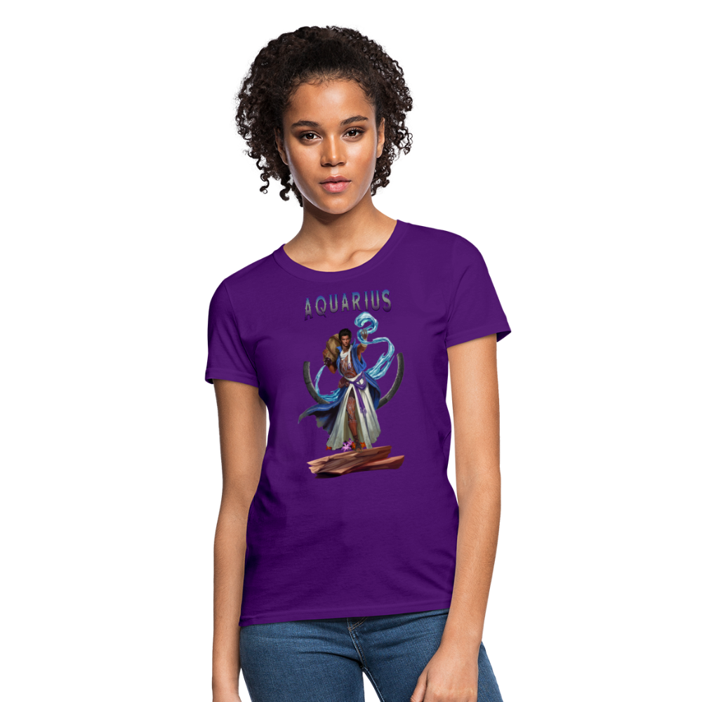 Women's Astral Aquarius T-Shirt - purple