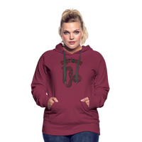 Thumbnail for Women's Power Words Capricorn Premium Hoodie - burgundy