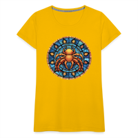 Thumbnail for Women’s Mosaic Cancer Premium T-Shirt - sun yellow