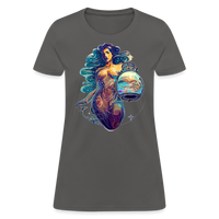 Thumbnail for Women's Mythical Aquarius T-Shirt - charcoal