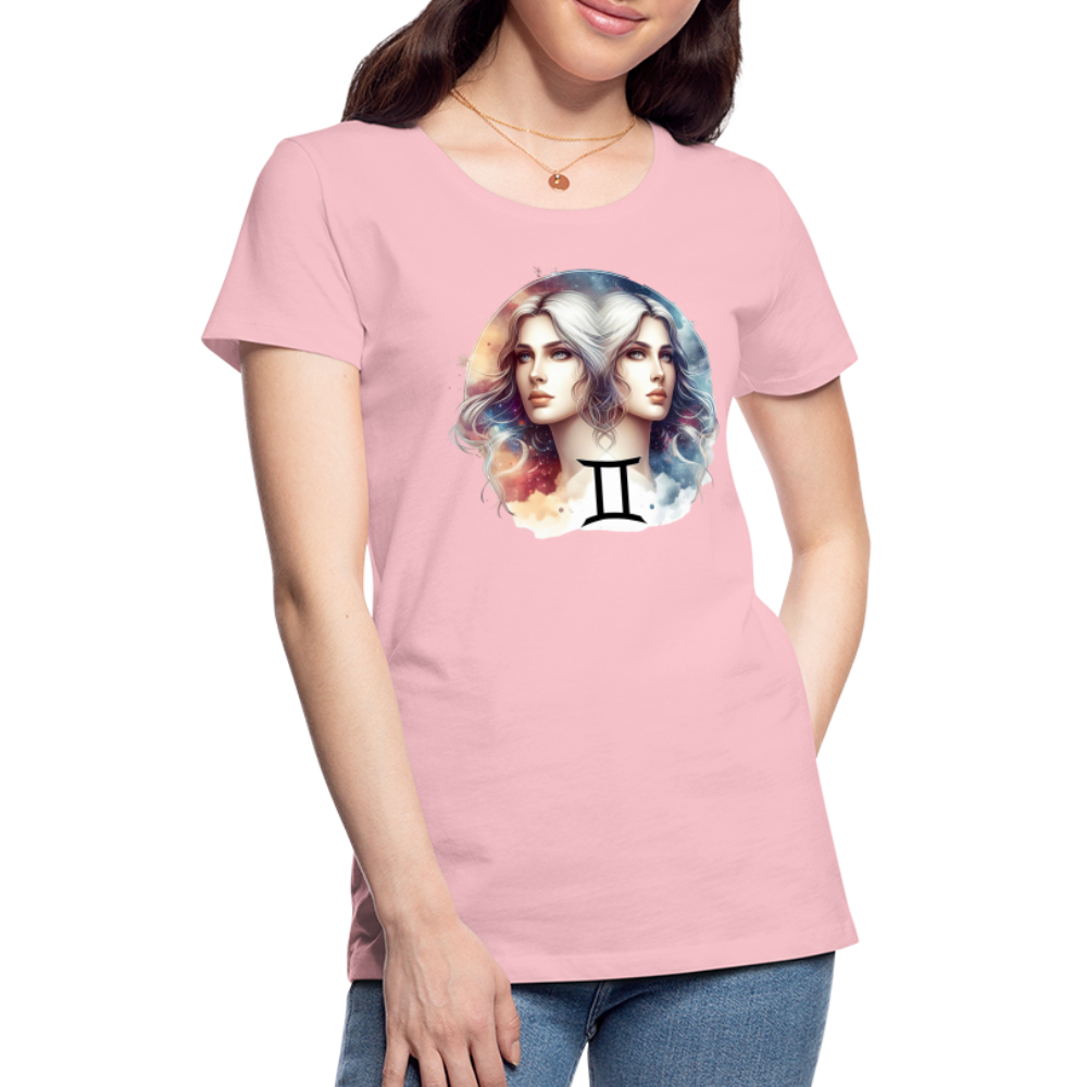 Women’s Mythical Gemini Premium T-Shirt - pink