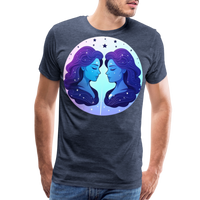 Thumbnail for Men's Magic Gemini Premium T-Shirt - heather blue