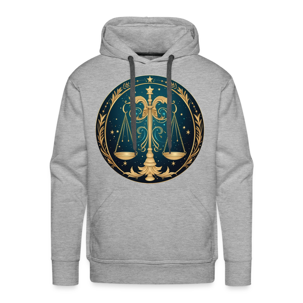 Men’s Mystic Libra Premium Hoodie - heather grey