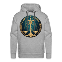 Thumbnail for Men’s Mystic Libra Premium Hoodie - heather grey