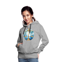 Thumbnail for Women’s Mythical Libra Premium Hoodie - heather grey