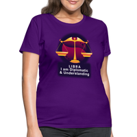 Thumbnail for Women's Glow Libra T-Shirt - purple