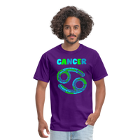 Thumbnail for Men's Power Words Cancer Classic T-Shirt - purple