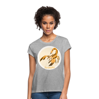 Thumbnail for Women's Mosaic Scorpio Relaxed Fit T-Shirt - heather gray