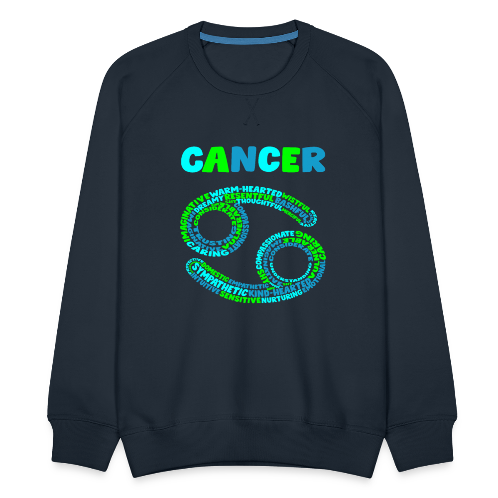 Men's Power Words Cancer Premium Sweatshirt - navy