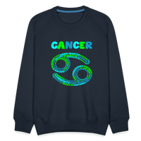 Thumbnail for Men's Power Words Cancer Premium Sweatshirt - navy