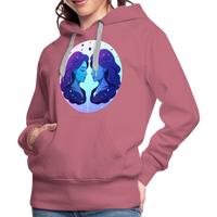 Thumbnail for Women’s Magic Gemini Premium Hoodie - mauve