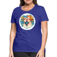 Thumbnail for Women’s Symbol Gemini Premium T-Shirt - royal blue