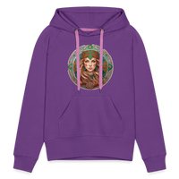 Thumbnail for Women’s Mythical Virgo Premium Hoodie - purple 