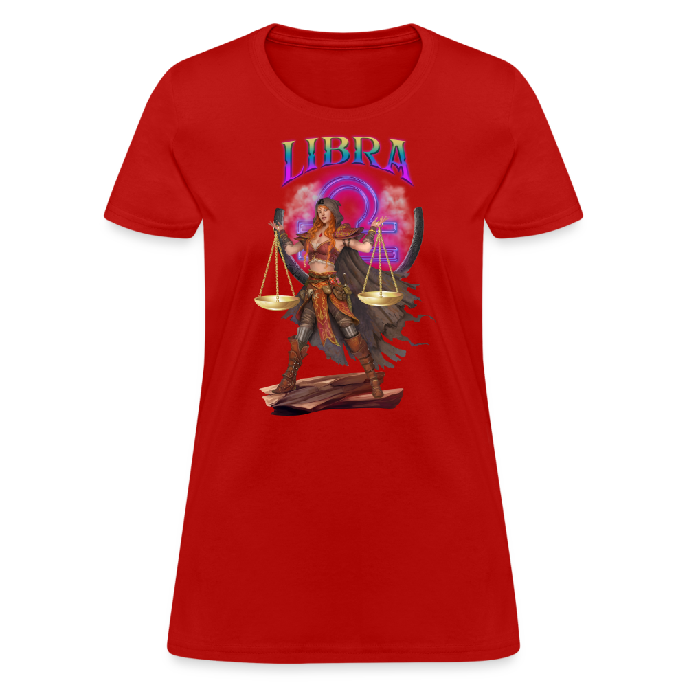 Astral Libra Women's T-Shirt - red