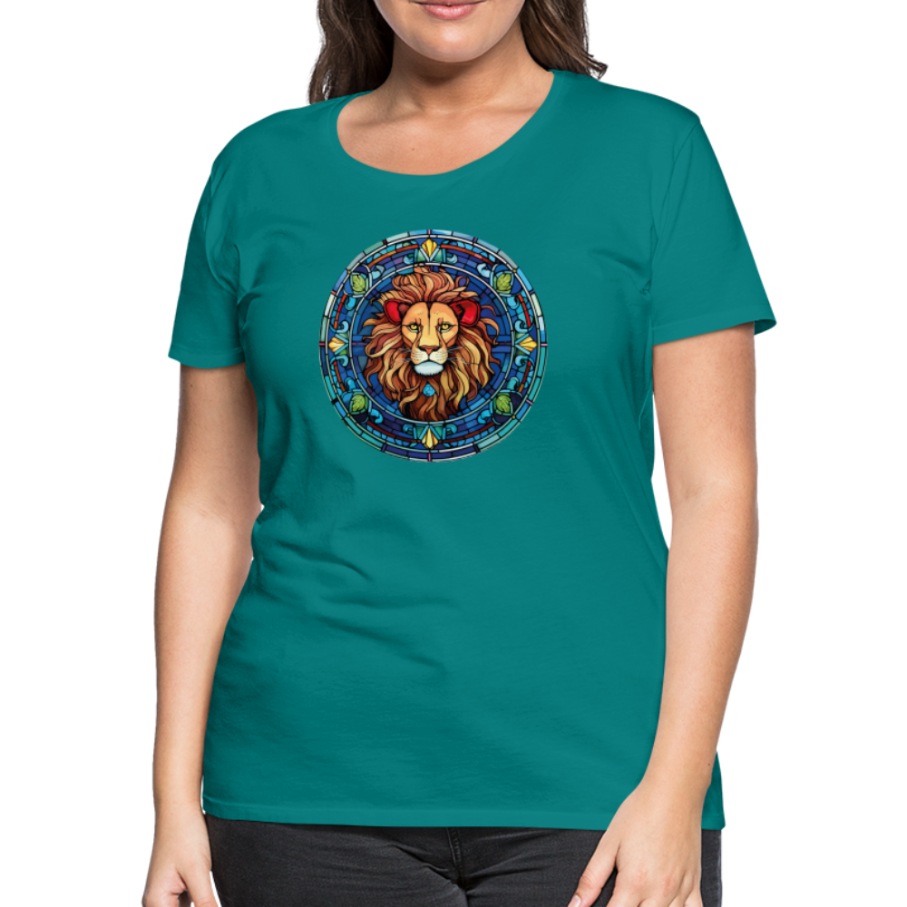 Women's Mosaic Leo Premium T-Shirt - teal