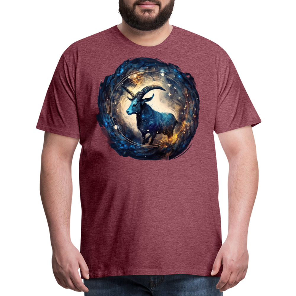 Men's Mythical Capricorn Premium T-Shirt - heather burgundy