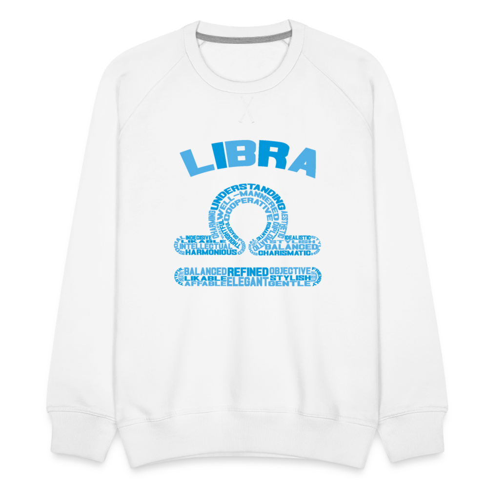 Men's Power Words Libra Premium Sweatshirt - white