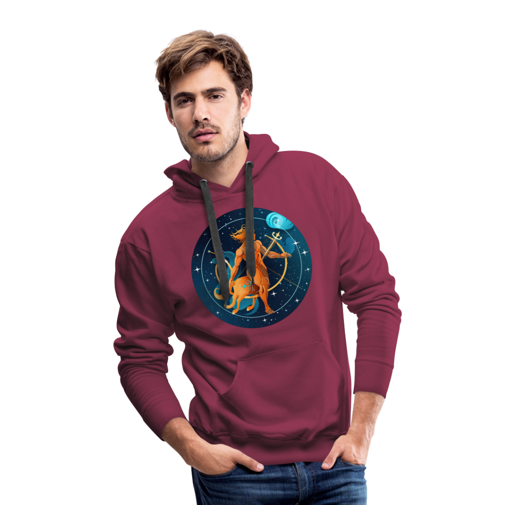 Men’s Mythical Sagittarius Premium Hoodie - burgundy