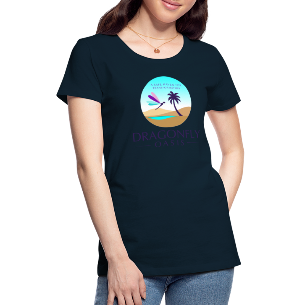 Women's Dragonfly Oasis V.1 Premium T-Shirt - deep navy