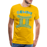 Thumbnail for Men's Power Words Gemini Premium T-Shirt - sun yellow