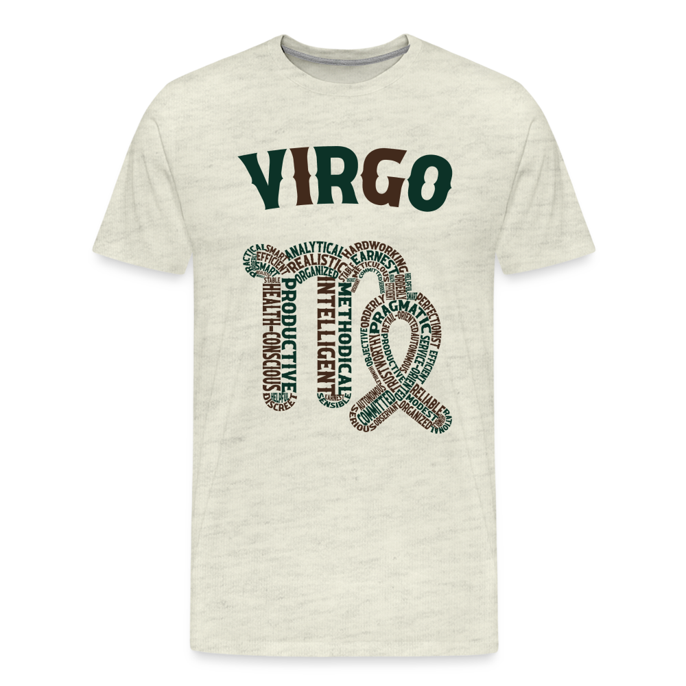 Men's Power Words Virgo Premium T-Shirt - heather oatmeal