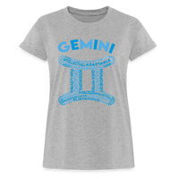 Thumbnail for Women's Power Words Gemini Relaxed Fit T-Shirt - heather gray